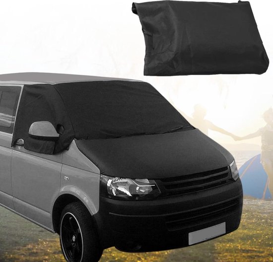 Heavy Duty 600D Oxford Fabric Windscreen Sunshade Weatherproof Camping Cover Replacement for V-W T5 - 100% Blackout Curtain Cover van Upgrade4cars