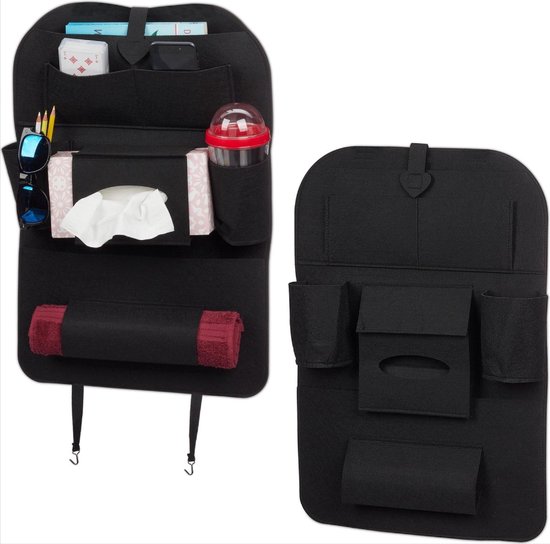 *** Heble® autostoel organizer set van 2 - beschermende en ruime auto organizers voor kinderen! - Reizen Onderweg Auto - van Heble® *** van Heble®