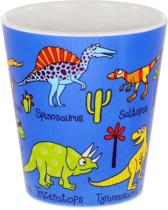 heel klein Dino kinder melamine bekertje (8 x 7 cm) - Tyrrell Katz van Tyrrell Katz