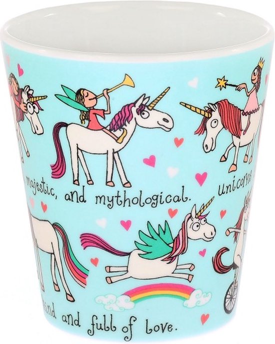 heel klein Eenhoorn kinder melamine bekertje (8 x 7 cm) - Tyrrell Katz van Tyrrell Katz