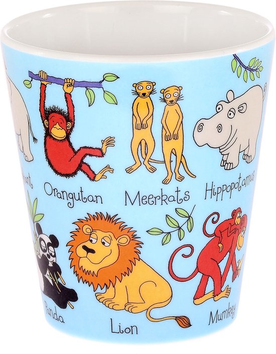 heel klein Jungle dieren kinder melamine bekertje (8 x 7 cm) - Tyrrell Katz van Tyrrell Katz