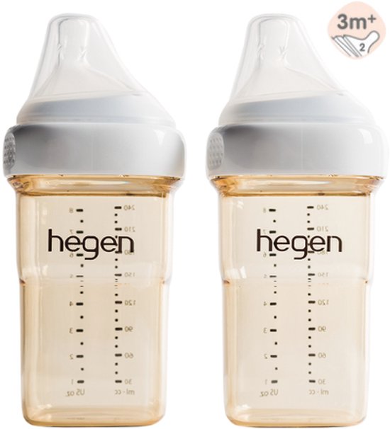 Hegen Babyfles 240ml PPSU 2-pack van Hegen