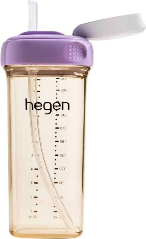 Hegen Rietjesbeker 330ml PPSU Paars van Merkloos