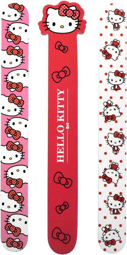 Hello Kitty Nagelvijl Nagelverzorging- 3 Stuks - Manicure Nagel vijl van Merkloos