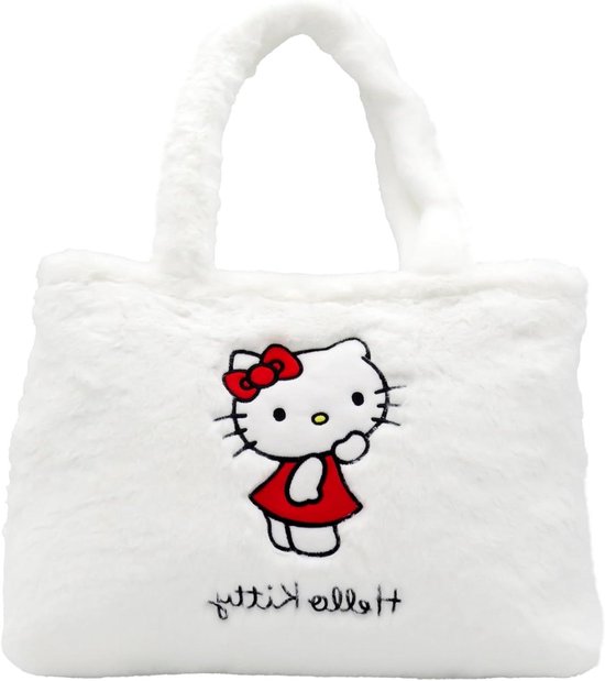 Hello Kitty Pluche Tas - Knuffel Handtas - Casual Gebruik - Officieel Gelicentieerd Product