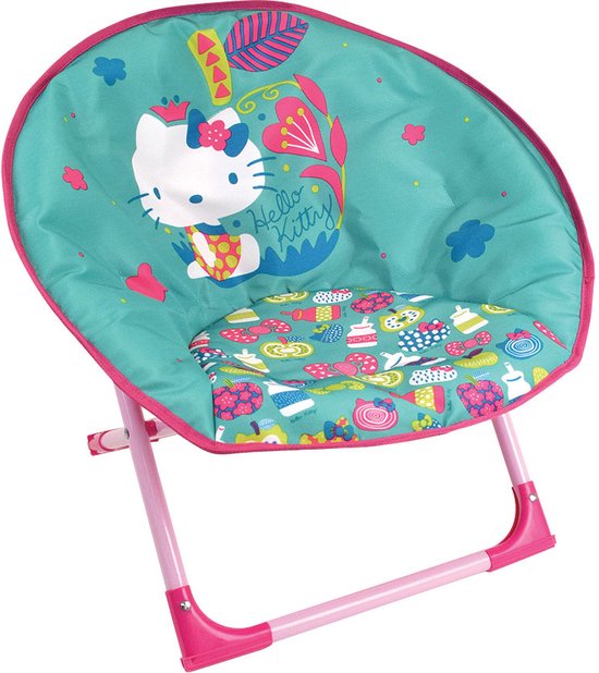 Hello Kitty Vouwstoel Junior 47 X 54 Cm Polyester Turquoise/roze van Hello Kitty