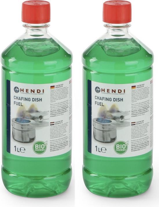 Hendi Brandpasta voor Chafing Dish - Brandgel 1 Liter - 2 Flessen van Hendi