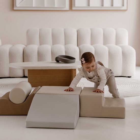 HENVAE® Baby Foam Blokken 5-delig Speelset – Klimblokken Baby – Zacht Speelgoed 6 maanden+ – Montessori Speelgoed – Baby Blokken – Sensorisch Speelgoed – Speelblokken – Educatief Speelgoed