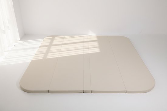 HENVAE® Beige Speelmat 160 x 150 cm x 4 cm EXTRA DIK – Baby speelmat - Veilig - Kruipmat - Speelkleed - Speelmat kinderkamer - Speelmat baby van Merkloos