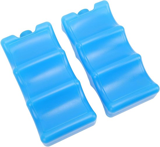 Herbruikbaar Ice Pack - Draagbare Koelbox - Moedermelk Bewaren - Perfecte Fles Pasvorm - 2 stuks - Blauw