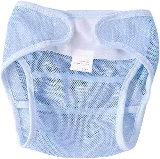 Herbruikbare luiers - Wasbare luierbroek - Baby verzorgen - Ademend gaasvak - 24x19 cm - Blauw