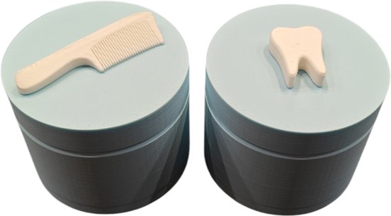 Herinneringsdoosjes voor Eerste Tandjes & Haarlokje - Babyblauw van Kerkmann
