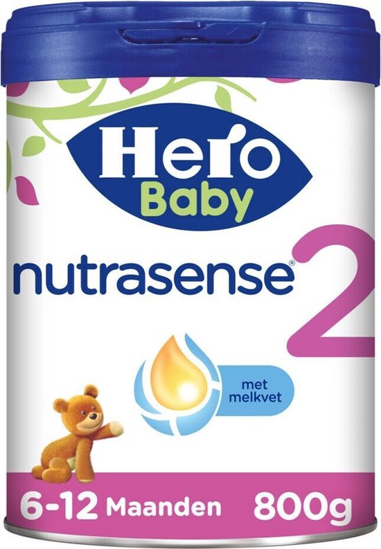 Hero Baby Nutrasense® 2 Opvolgmelk (6-12m) - 800 gr van Hero Baby