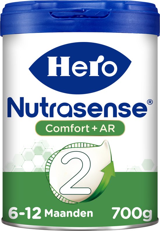 Hero Nutrasense Comfort+ AR Opvolgmelk 2 (6+ Maanden) - Flesvoeding - 1 x 700gr - Palmolievrij van Hero