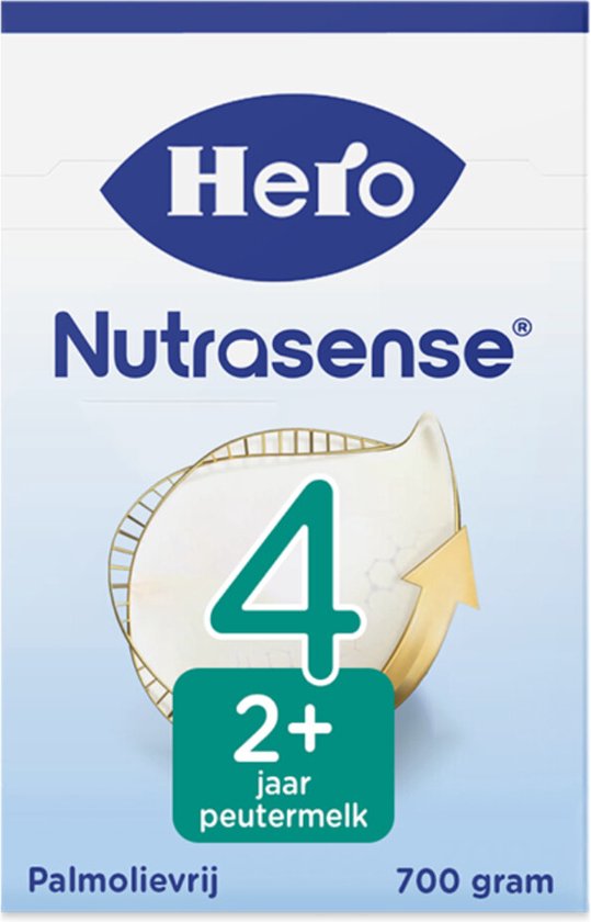 Hero Nutrasense Peutermelk Classic 4 (2+ Jaar) - 1 x 700gr - Flesvoeding - met Melkvet - Palmolie Vrij (Voorheen Hero Baby Classic 4) van Merkloos