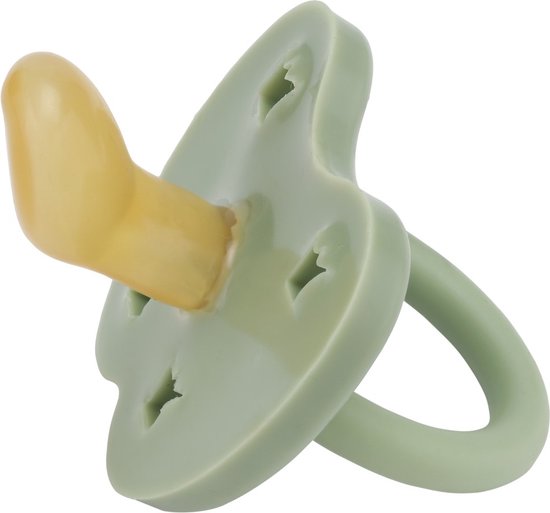 HEVEA - Fopspeen - Orthodontisch - Moss Green - 3-36 mnd - 100% natuurrubber van HEVEA