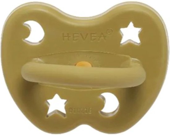 HEVEA - Fopspeen - Orthodontisch - Olive - 3-36 mnd - 100% natuurrubber van HEVEA