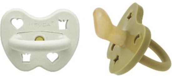 HEVEA Pacifier 2-pack 3-36 months Archipelago coziness Orthodontic van Merkloos