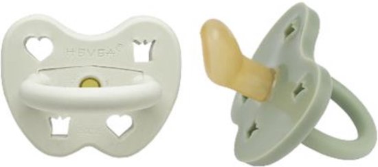 HEVEA Pacifier 2-pack 3-36 months Pine meadow Orthodontic van HEVEA