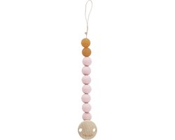 HEVEA Pacifier Holder - Powder Pink | Speenkoord | Natural rubber | Speenketting van HEVEA