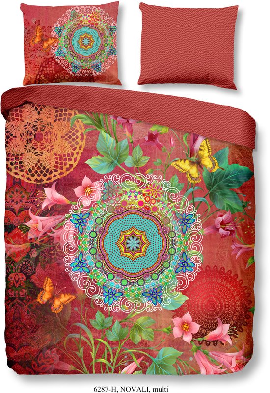 HIP Dekbedovertrek "mandala's en bloemen" - Multi - (140x200/220 cm) - Katoen Satijn van HIP
