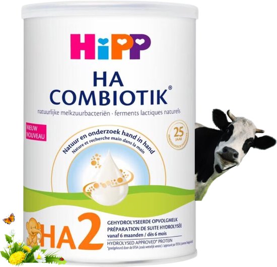 HiPP HA 2 Combiotik Baby Opvolgmelk 800 GR - Vanaf 6 Maanden van Hip.