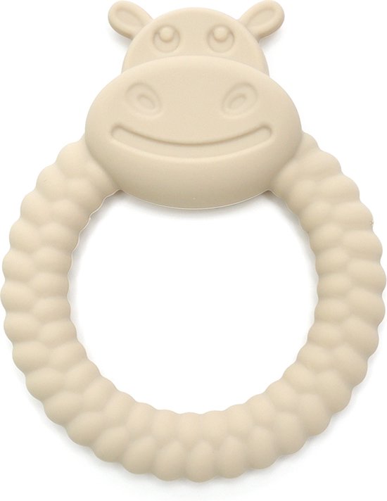 HIPPO Snufie Siliconen Bijtring - Schattig Nijlpaard Design | Verlichting & Speelplezier voor je kindje van HIPPO