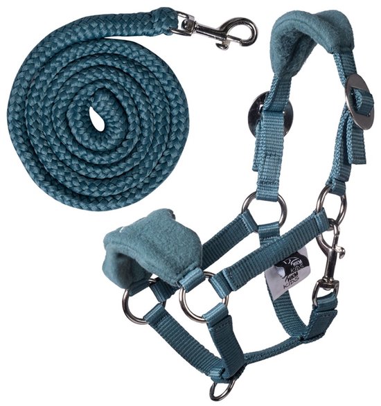HKM - Hobby Horse Halster Fleece - Turquoise