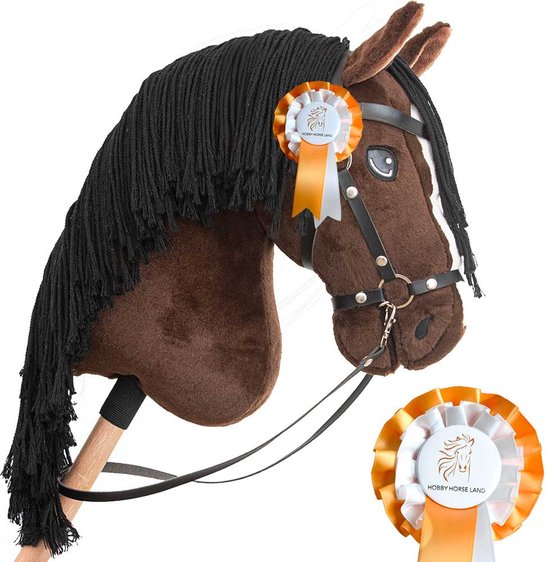 Hobby Horse Land - Hobby Horse "Jump Star" - Inclusief halster - Stokpaard - A3 van Merkloos