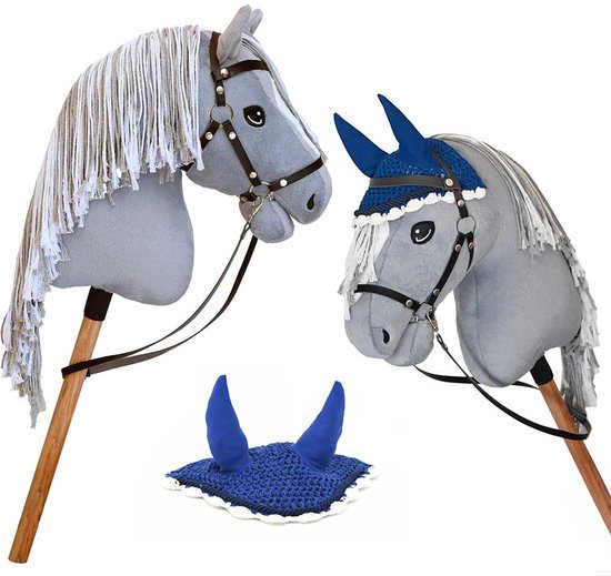 Hobby Horse Land - Hobby Horse "Silver Moon"- Inclusief halster & oornetje - Stokpaard - A3 van Merkloos