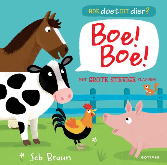 Hoe doet dit dier?  -  Boe! Boe! Boe! Boe! van $