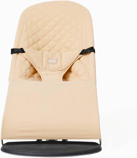 Hoes voor Babywipstoel - Gewatteerd & Hypoallergeen Katoen - Compatibel met BabyBjörn Babysitter Balance, Soft & Bliss - Ergonomische Pasvorm - Beige