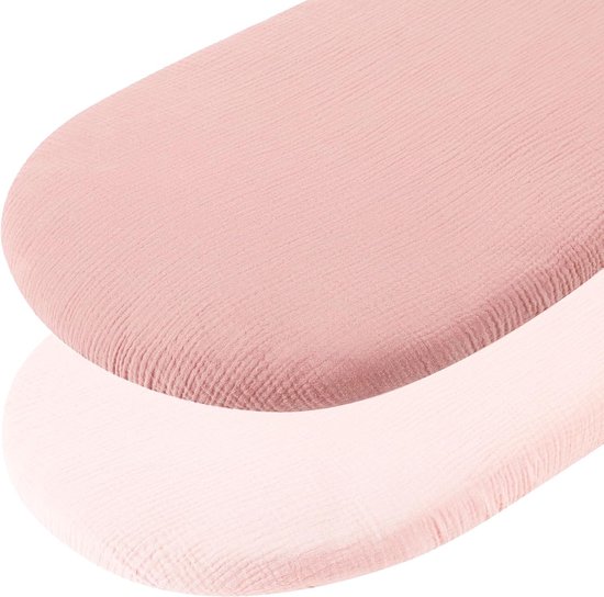 Hoeslaken voor kinderwagen, hoeslaken 70 x 35 cm, Babybay, hoeslaken, bijzetbed, kinderwagen, matrashoes, kinderwagen, hoeslaken, babynest, bedlaken (roze) van Babybay