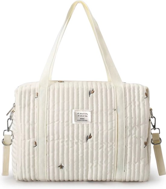 HOGA Luiertas - Schoudertas - Kraamcadeau - Baby - Moedertas - Beige van Hoga