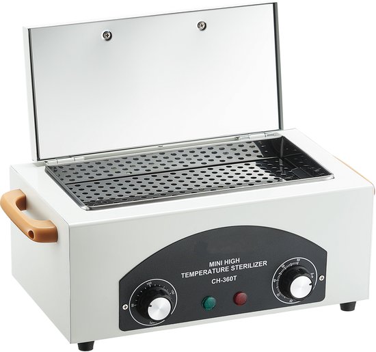 Hoge temperatuur autoclaaf 2 L 300 W, reinigingsapparaat met instelbare temperatuur en tijd, droogkast voor gereedschap en sterilisatiebox voor laboratorium en thuisgebruik van Merkloos