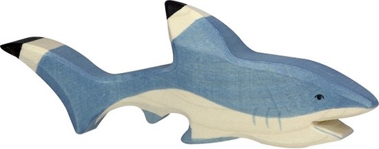 Holztiger - Houten Dieren - Haai 20 cm van Holztiger