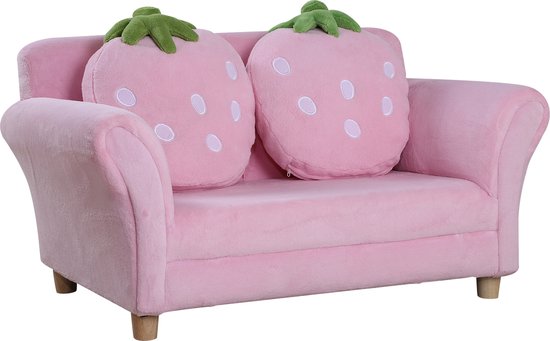 Homcom Kinderen sofa aardbei, Kinder fauteuil bank van HOMCOM