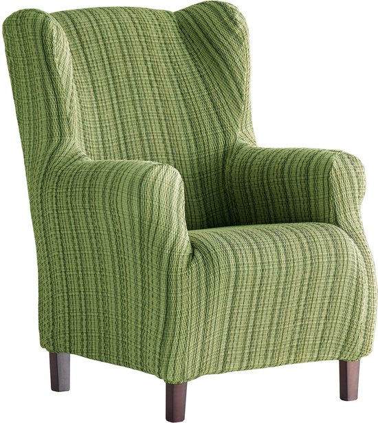 Home Fauteuil hoes, elastische oorfauteuil 33x42x8 cm groen