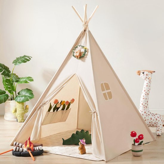 Homeblend Speeltent Kind - Speeltent jongens en meisjes - Tipi Tent - Speelhuisje - Kindertent - Tent Kinderen - Peuter Tent van Merkloos
