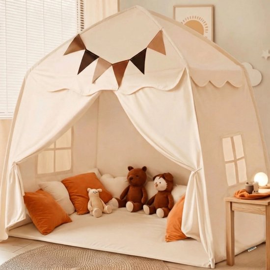 Homeblend Speeltent Kinderen 150x100x150cm - Speelhuisje Jongens & Meisjes - Speelkasteel - Tent voor kinderen - Groot - Opvouwbaar & Wasbaar - voor Peuter & Kind