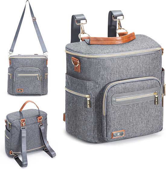 Homlynn Grote Luierrugzak - Multifunctionele Babytas voor Mama en Papa - Weekend Reizen Modieuze Rugzak van Homlynn