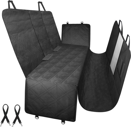 Hondendeken XXL auto kofferbak 152 cm x 238 cm - waterdicht en krasbestendig - zijbescherming, kijkvenster - achterbank hangmat voor personenauto's, vrachtwagens, SUV's van Brunolie