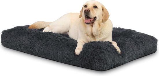 Hondenkussen voor grote en middelgrote honden - Zacht, machinewasbaar, antislip - 90x60 cm van Merkloos