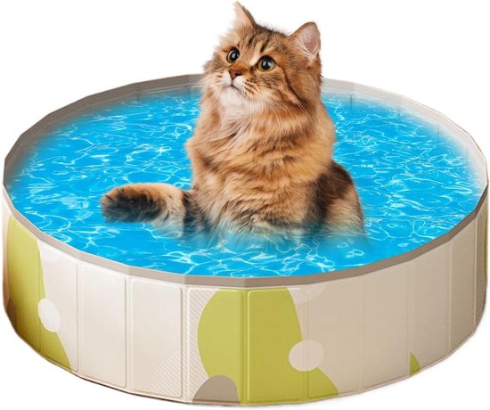 Hondenplonsbad - Puppy badje - Buiten spelen - Moeiteloos opzetten - 100x100x30cm - Blauw