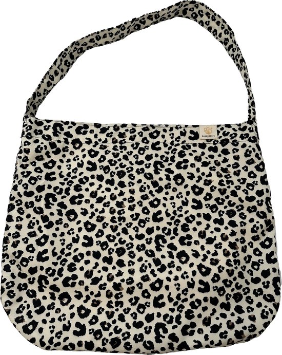 Honeybears Luiertas – Mombag – Verzorgingstas baby – Luiertassen - 43 x 46 cm - Shopper - Panterprint van Honeybears