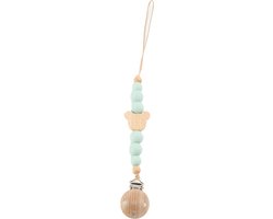 Honeybears – Speenkoord baby – Fopspeenkoord baby – Speenketting met kralen - Speen koord - Kraamcadeau - Licht groen van Honeybears