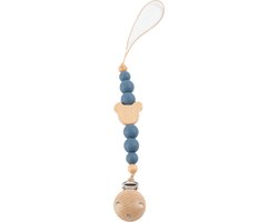 Honeybears – Speenkoorden baby – Fopspeenkoord baby – Speenketting met kralen en clip - Kraamcadeau - Blauw van Honeybears
