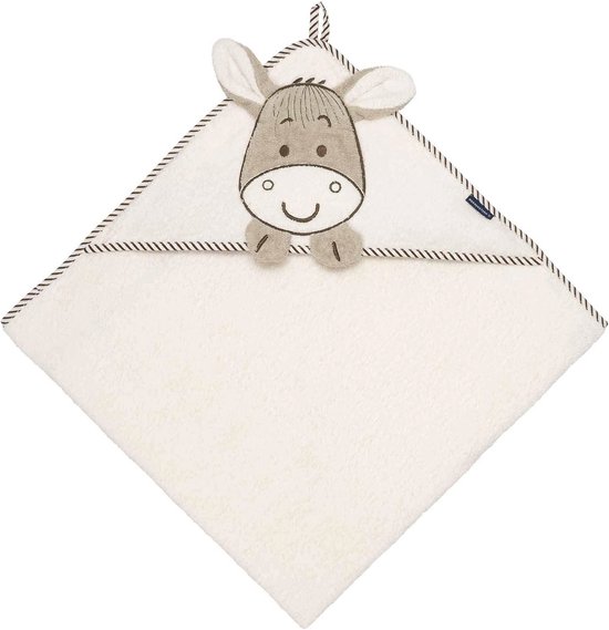 Hooded Baby Towel 100x100 cm - Soft Cotton Bath Towel with Embroidery