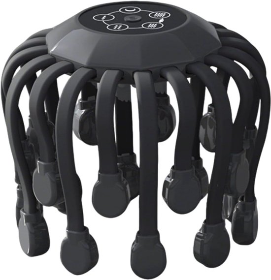 Hoofdmassager voor migraineverlichting met muziek, hoofdpijnmassager voor migraine met 20 vibrerende punten, elektrische hoofdmassager voor de hoofdhuid, hoofdhuidmassagetool, van Merkloos