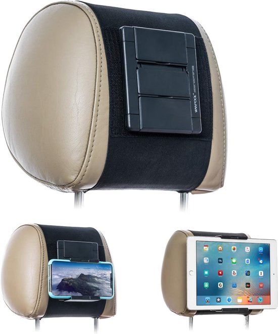 hoofdsteun houder voor tablets en telefoons met 5-10,5 inch schermen -compatibel met iPhone iPad Air Mini, Galaxy, Switch